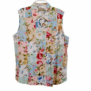 Liz Claiborne Blouse Button up ~ Size L -NWT $54